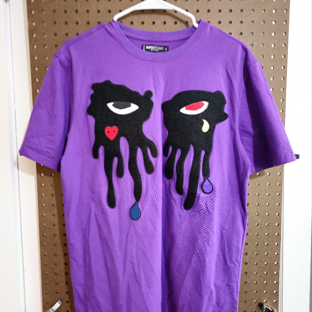 Roku Studio Tear Dripping Tee Purple - Picture 7 of 8